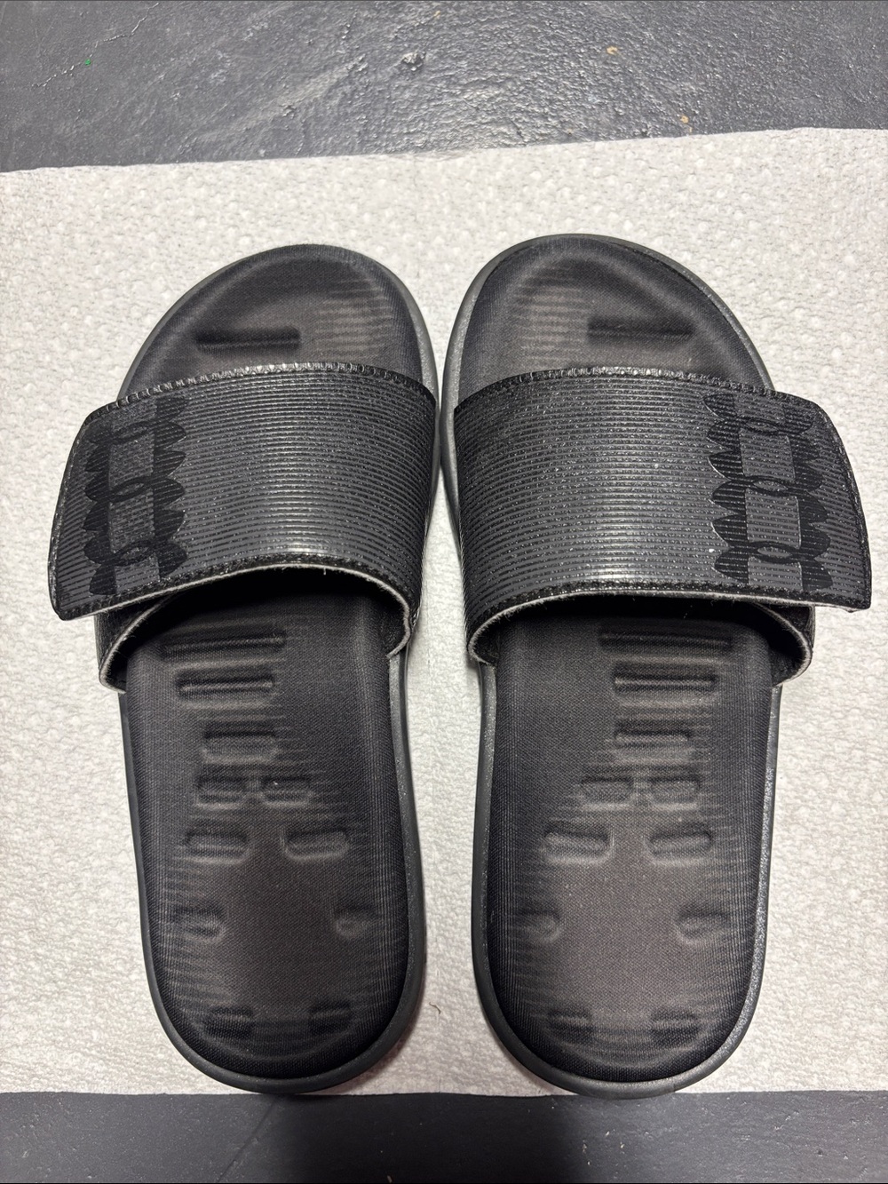 Under Armour Black Kids Slide Sandals